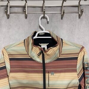 Cinch Jacket Women XXL Multi Color Serape Bonded Full Zip Soft Shell Western